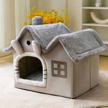 Load image into Gallery viewer, Removable Roof Plush Pet House
