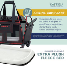 Load image into Gallery viewer, Luxury Lorry PRO Pet Carrier with Removable Wheels Red
