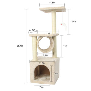 Ultimate Cat Haven: Tree House Tower for Endless Feline Fun!