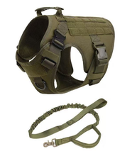 Load image into Gallery viewer, Military Dog Tactical Harness and Leash Set
