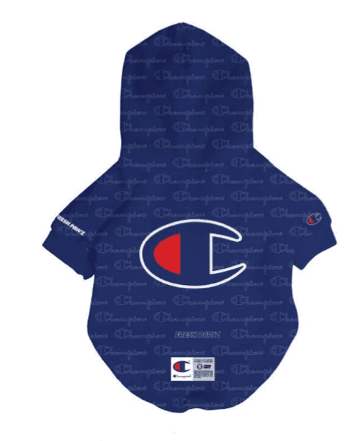 Champion x Fresh Pawz - Logo Repeat Hoodie | Canine Couture