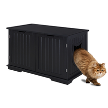 Load image into Gallery viewer, Cat Comfort Zone: Extra-Large Litter Box Enclosure Bench with Table
