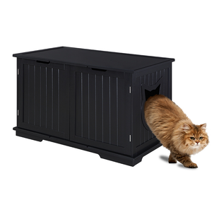 Cat Comfort Zone: Extra-Large Litter Box Enclosure Bench with Table